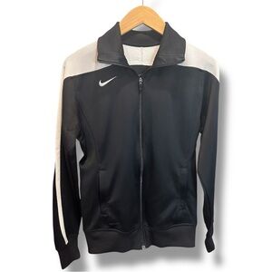 Nike Dri-FIT Full Zip Track Jacket – Black & White – Size M